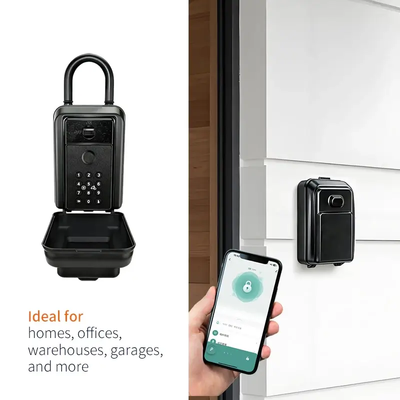 Smart Fingerprint Keypad Weatherproof Safe Lock with Tuya App - Image 3