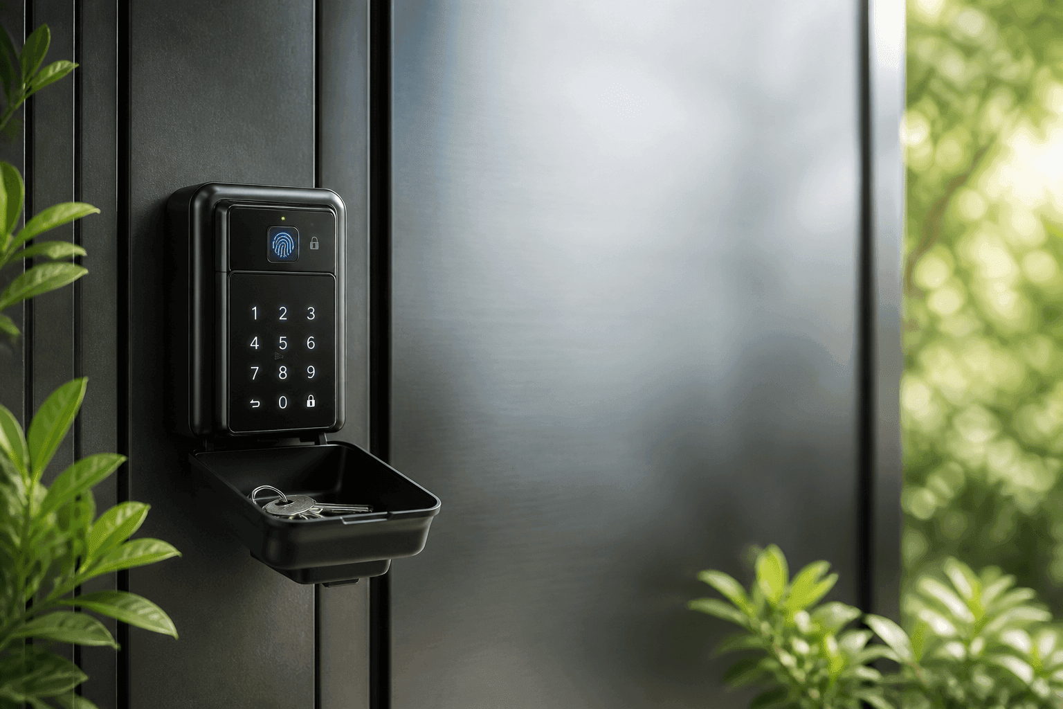 Smart Fingerprint Keypad Weatherproof Safe Lock with Tuya App - Image 7