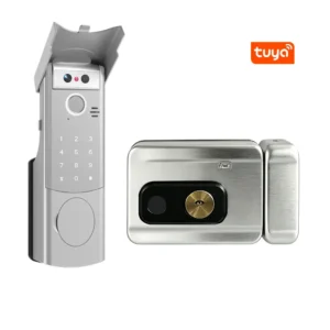 Smart Rim Face Lock with Biometric Recognition, Keypad, and Tuya App
