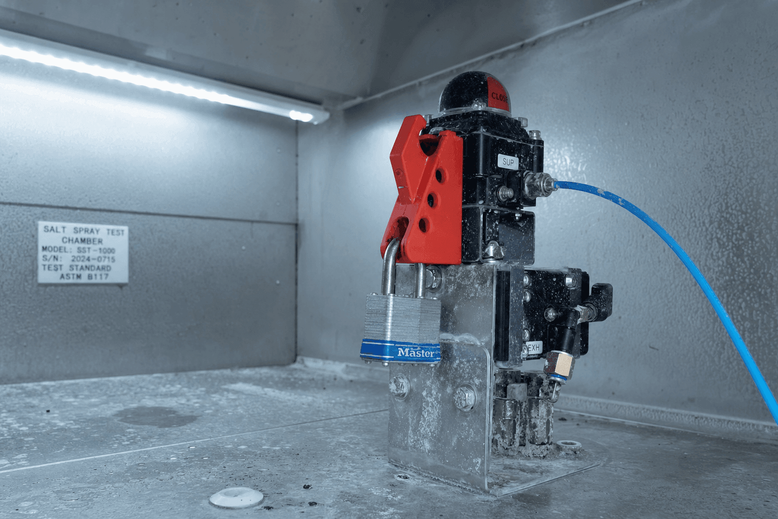 pneumatic valve lockout device