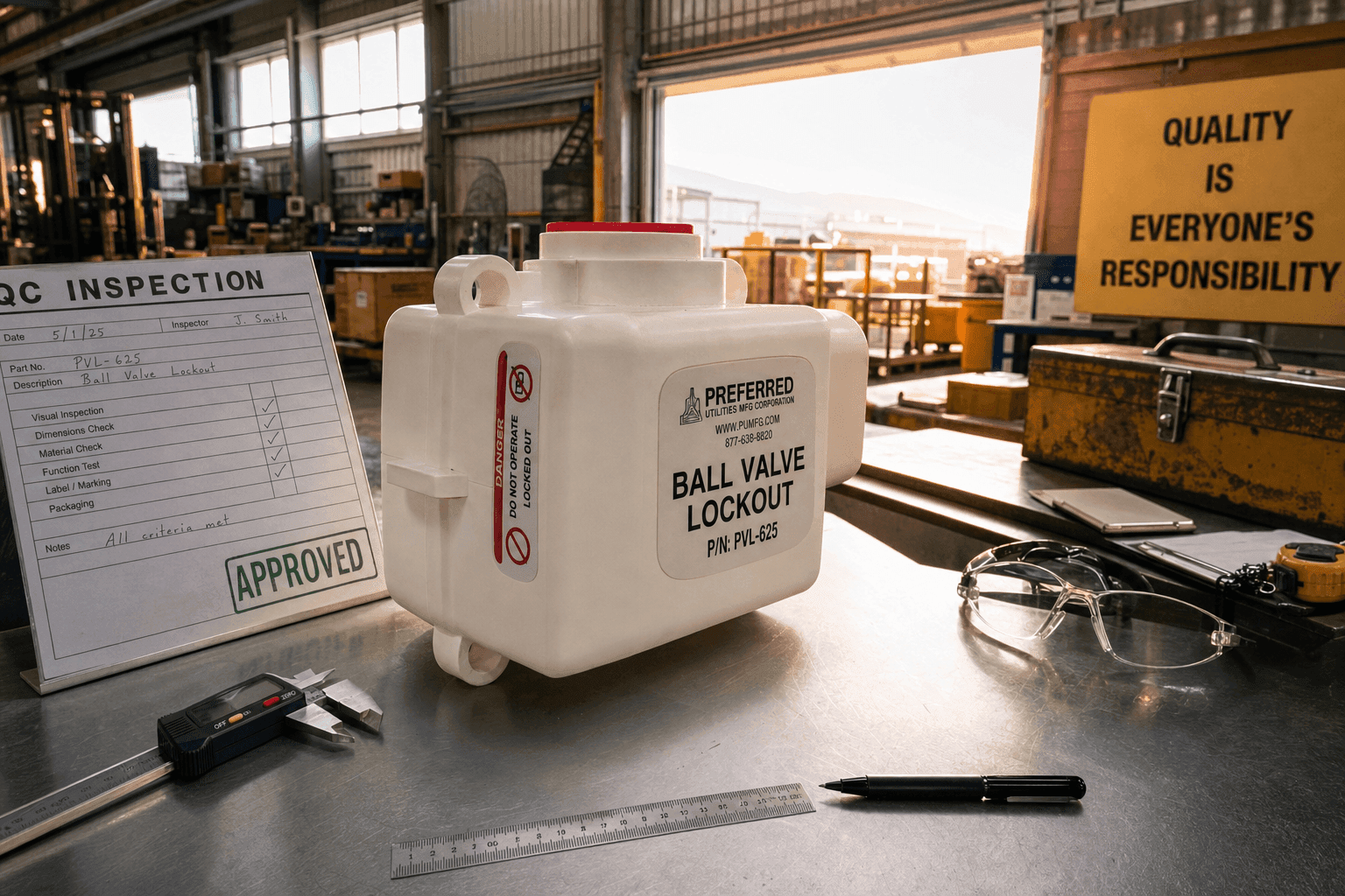 pvc ball valve lockout