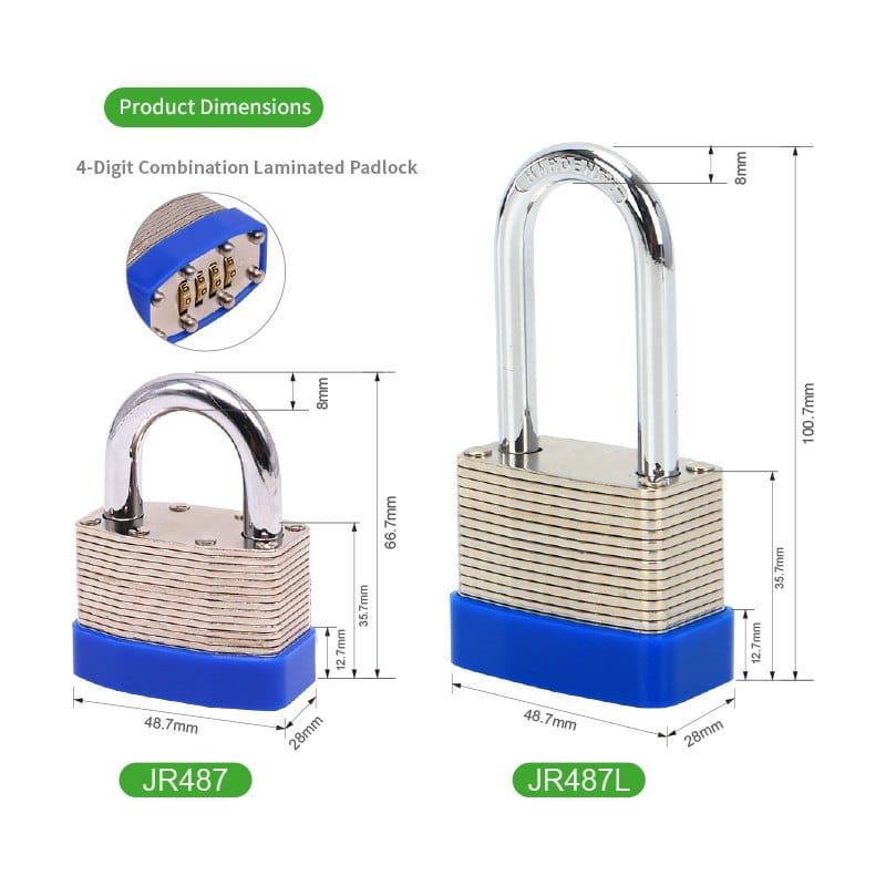 Anti Rust Laminated Steel Padlock for Fence Gate Security