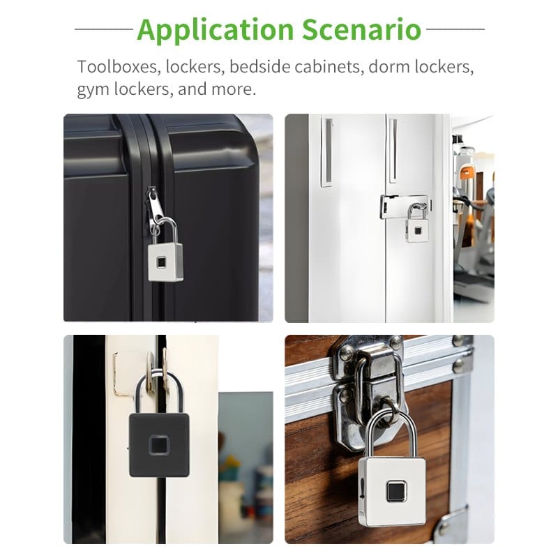 Portable Compact Biometric Luggage Padlock