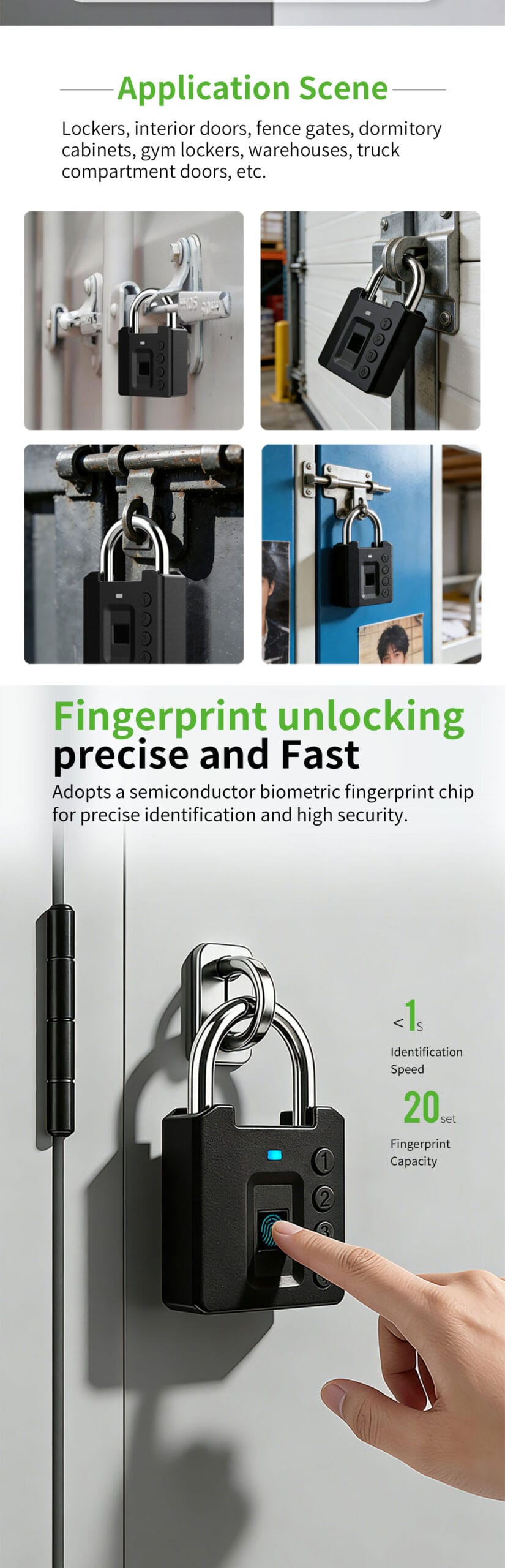 Custom Logo Smart Digital Combination Padlock