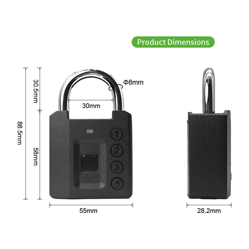 Custom Logo Smart Digital Combination Padlock
