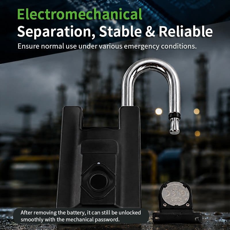Heavy Duty Biometric Digital Padlock With Fingerprint