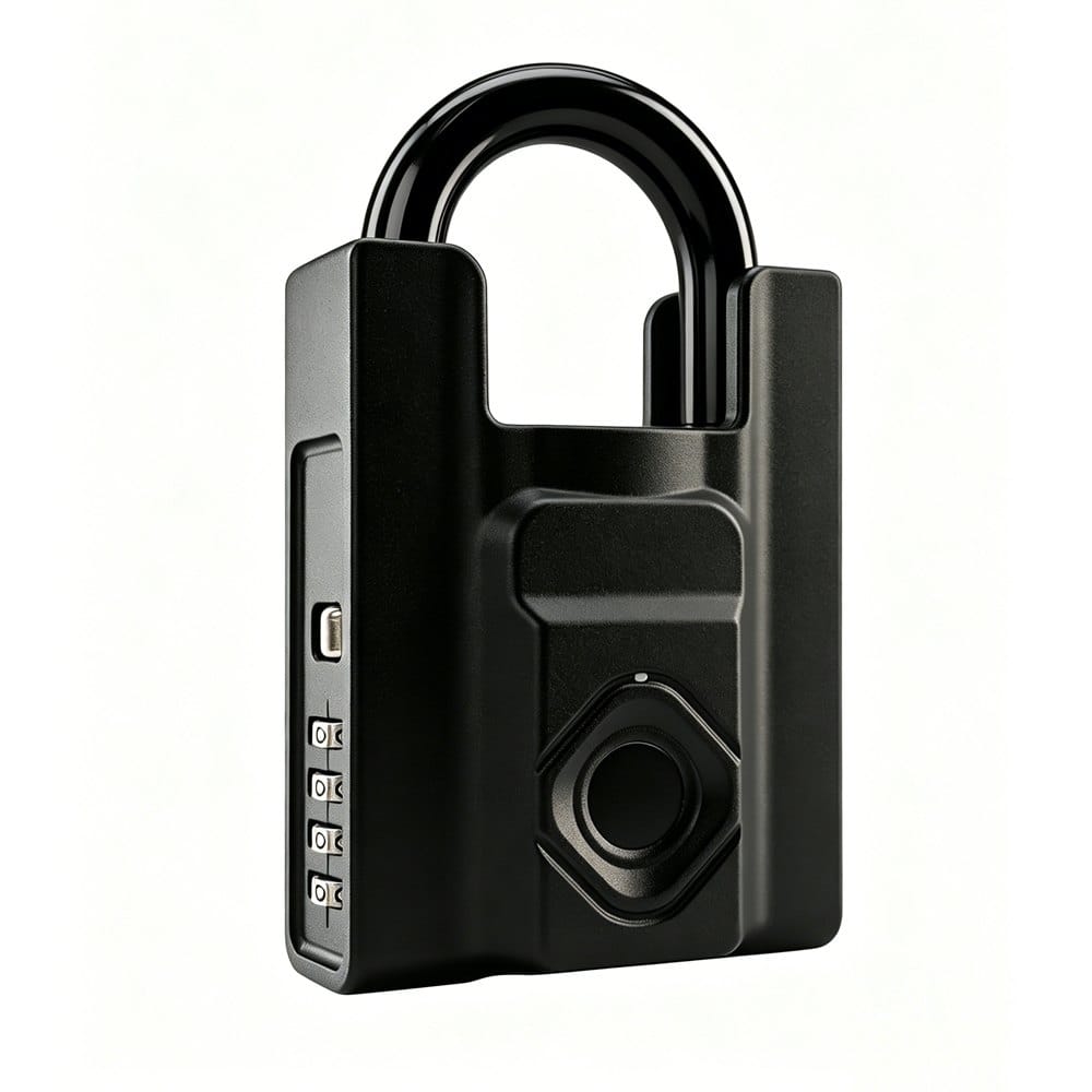 Heavy Duty Biometric Digital Padlock With Fingerprint