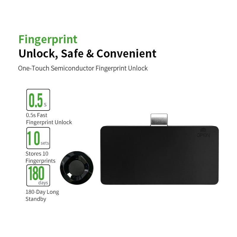 Fingerprint Drawer Lock Smart Keyless Biometric Lock For Cabinet