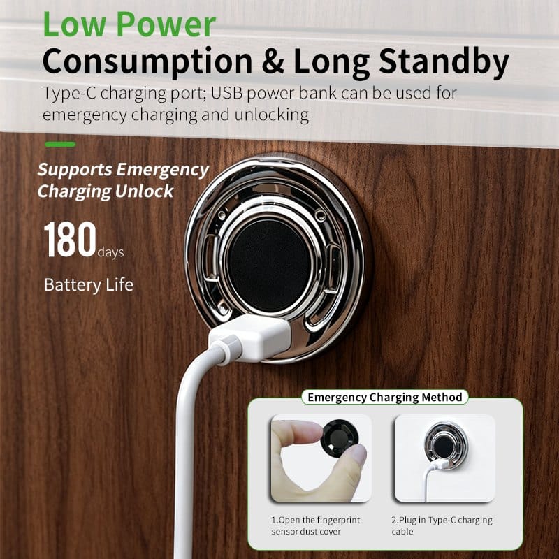Electronic Biometric Fingerprint Drawer Lock