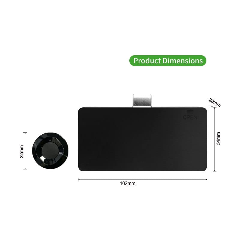 Fingerprint Drawer Lock Smart Keyless Biometric Lock For Cabinet
