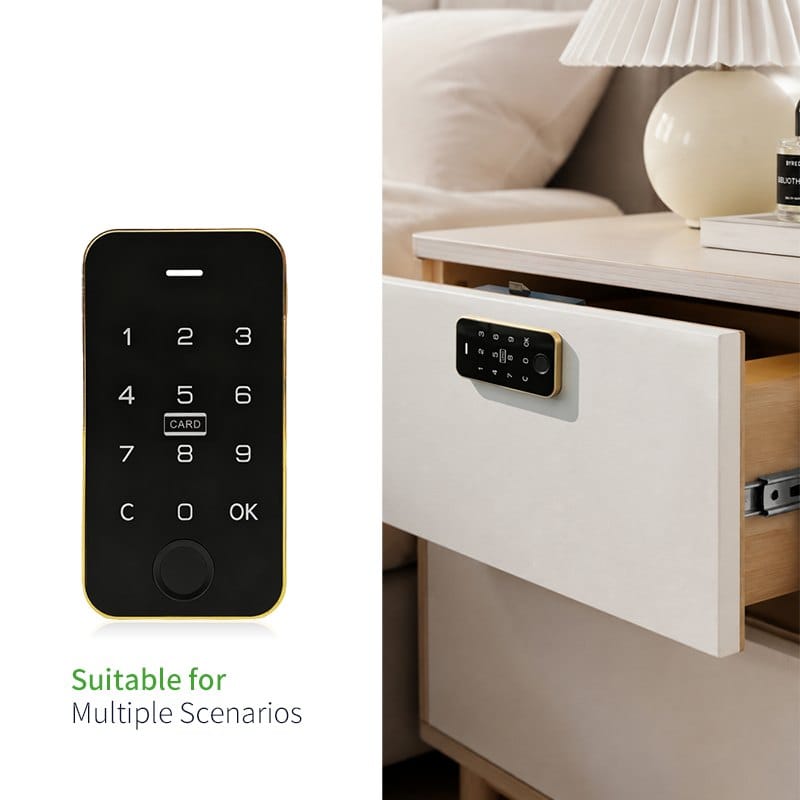 Electronic Fingerprint Digital Keypad Cabinet Lock