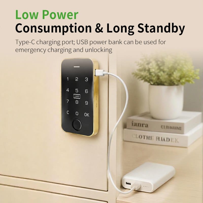 Electronic Fingerprint Digital Keypad Cabinet Lock