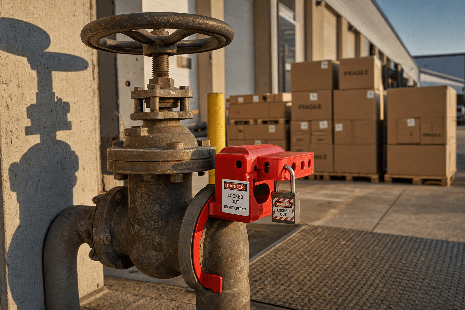 gate valve lockout